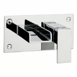 Crosswater - Water Square Wall Mounted 2 Hole Set Basin Mixer - WS121WNC